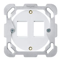 Aufnahmering Hager HMS F für 2 Module