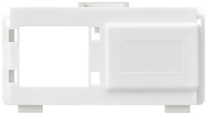 Multimedia-Modul kallysto M3 UKV leer für 2 RJ45 R&M weiss