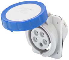 EB-Steckdose CEE Gewiss 309 HP 5P 32A 230V bl 9h IP67 Schraube 95×80mm