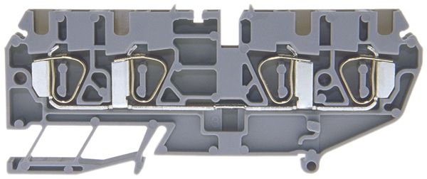 Borne de passage joignable WZ 0.2…2.5mm² 20A 600V ressort 4×1 rail DIN 35mm gr