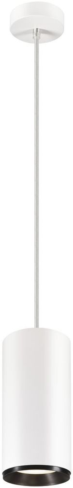 LED-Pendelleuchte SLV NUMINOS PD PHASE XL 36W 3800lm 4000K 24° weiss/schwarz