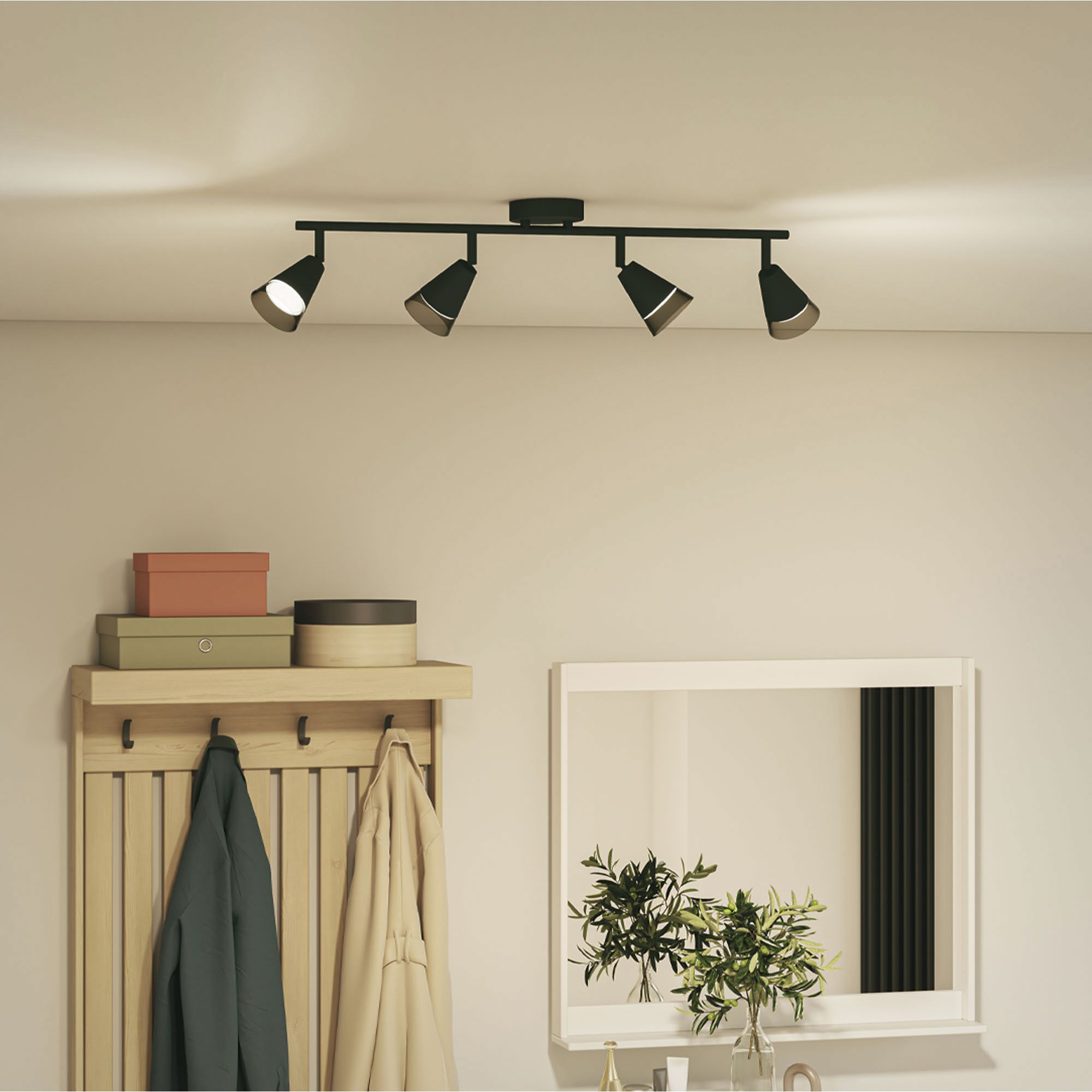 Spot Philips Cleft GU10 4×5W 694×152mm noir