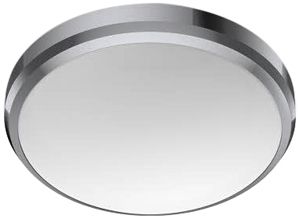 LED-Deckenleuchte Philips Doris 6W 600lm 2700K IP44 Ø220mm Chrom