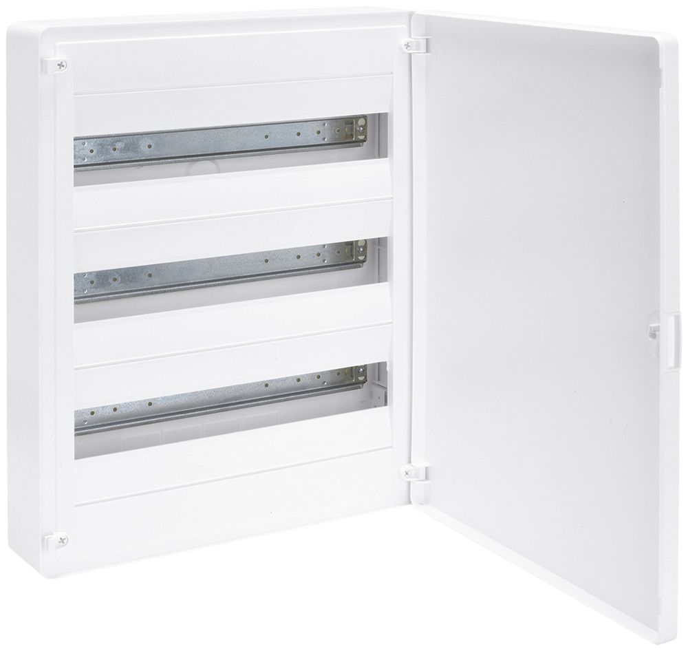 Coffret de distribution AP Hager golf 3 rang. 54UM porte IP40 389.5×501.5×98.5mm