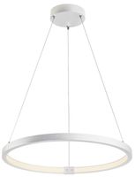 Luminaire suspendu LED SLV ONE 60 DALI 25W 1500lm 3000/4000K Ø600×30mm blanc