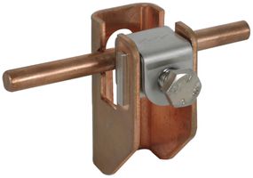 Supporto per conduttore piatto DEHN/elvatec piastra pressione, 6…10mm/11mm, Cu