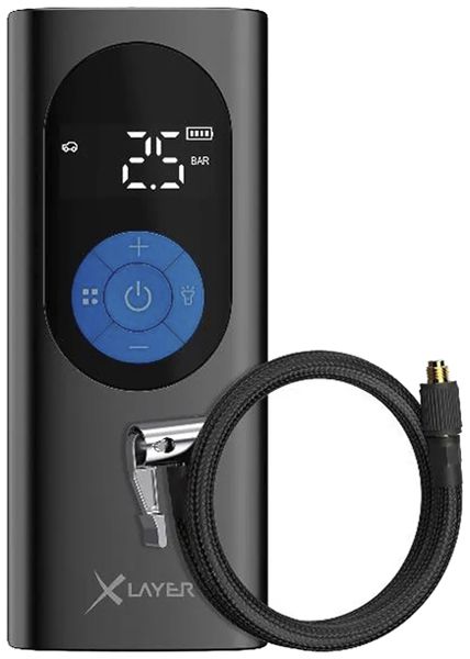 Luftkompressor XLayer ≤150psi/≤10.3bar Akku 6000mAh USB-C 170×70×50mm 585g
