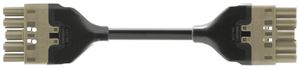 Verbindungsleitung Woertz 49345/C3 5×2.5mm² 400V 20A 2m gu Buchse-Stecker Cca