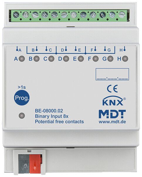 REG-Binäreingang KNX MDT BE-08000.02 8-Kan 12V 4TE