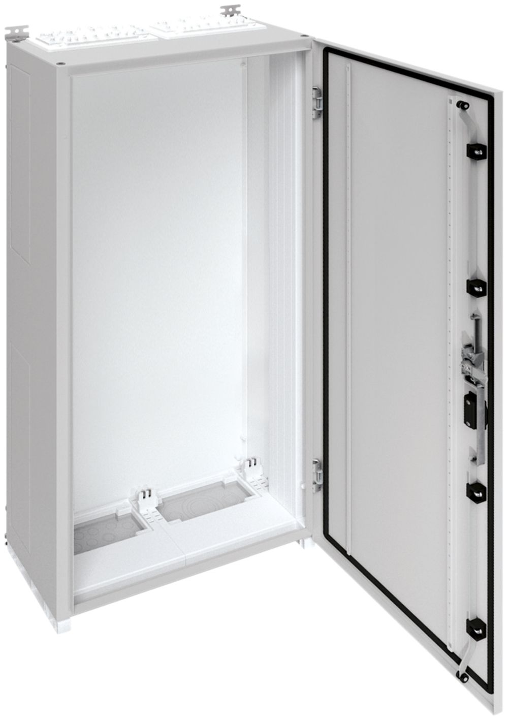 Armadio murale Hager univers con porta piena CP II IP55 1250×550×275mm RAL 7035