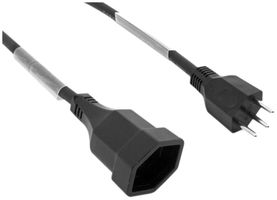 Verlängerung T12/T13 10m Gdv 3×1.5mm²  schwarz