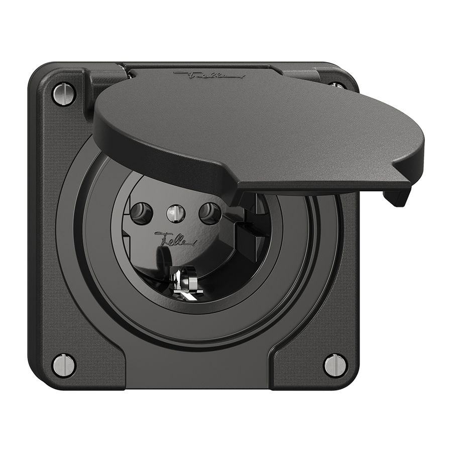 Presa NEVO N.CO SCHUKO, nero