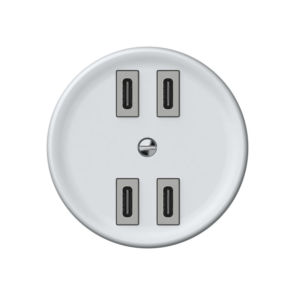 Prise de charge USB origin 4×USB-C 4000mA 5V blanc