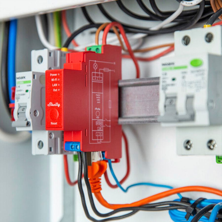 REG-RF-Schaltaktor Shelly Wave Pro 1PM Z-Wave/Bt/Wi-Fi 1-Kan 1TE