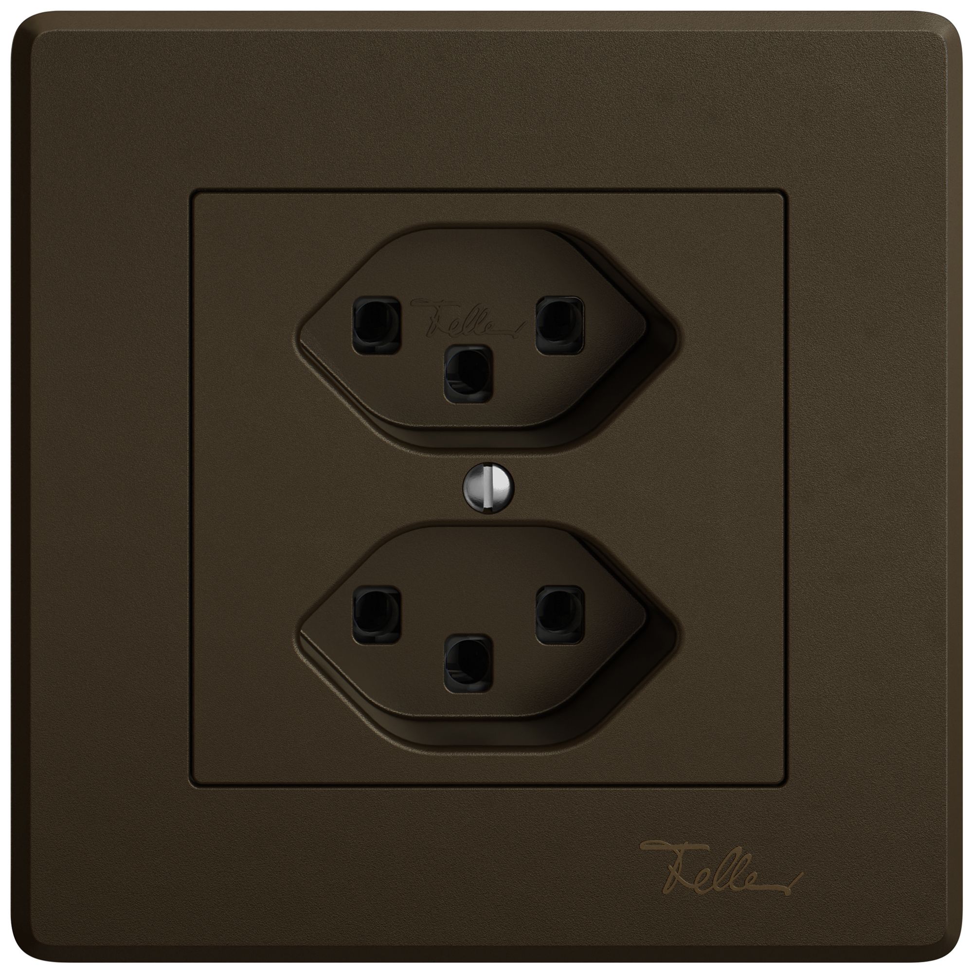 UP-Steckdose EDIZIO.liv SNAPFIX® 2×T23 br