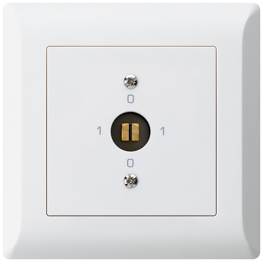 Interruttore a chiave d'innesto INC kallysto.line 0/1L bianco