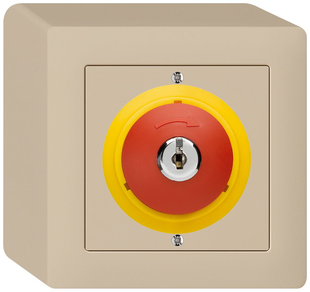 AP-Schlüsseltaster kallysto NOT-AUS beige
