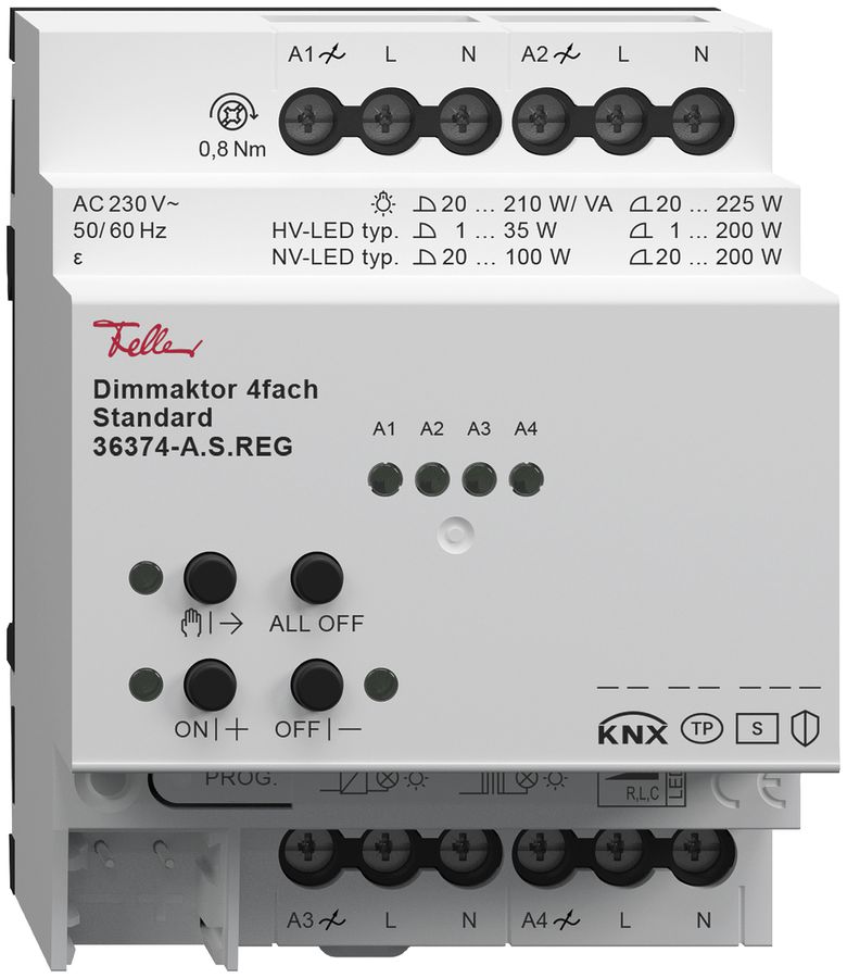 Actionneur variateur 4× AMD Standard, 6mA, puissance de commutation max.855W,4UM