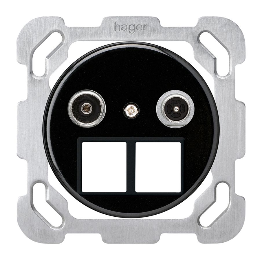 UP-Multimediadose basico TV-R Bauart B 10.5dB 2GHz schwarz