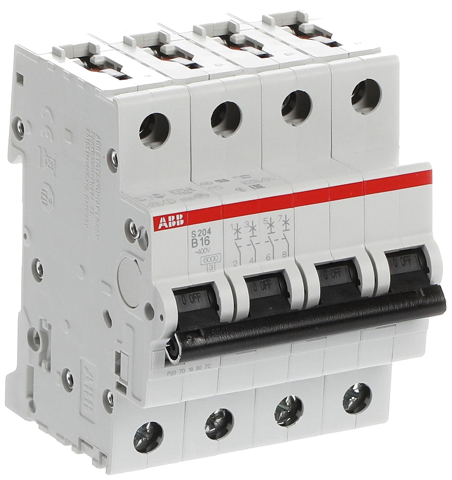 Disjoncteur ABB S204-B 16 16A B 6kA