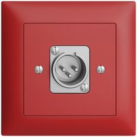 Presa INC XLR con spina EDIZIOdue berry