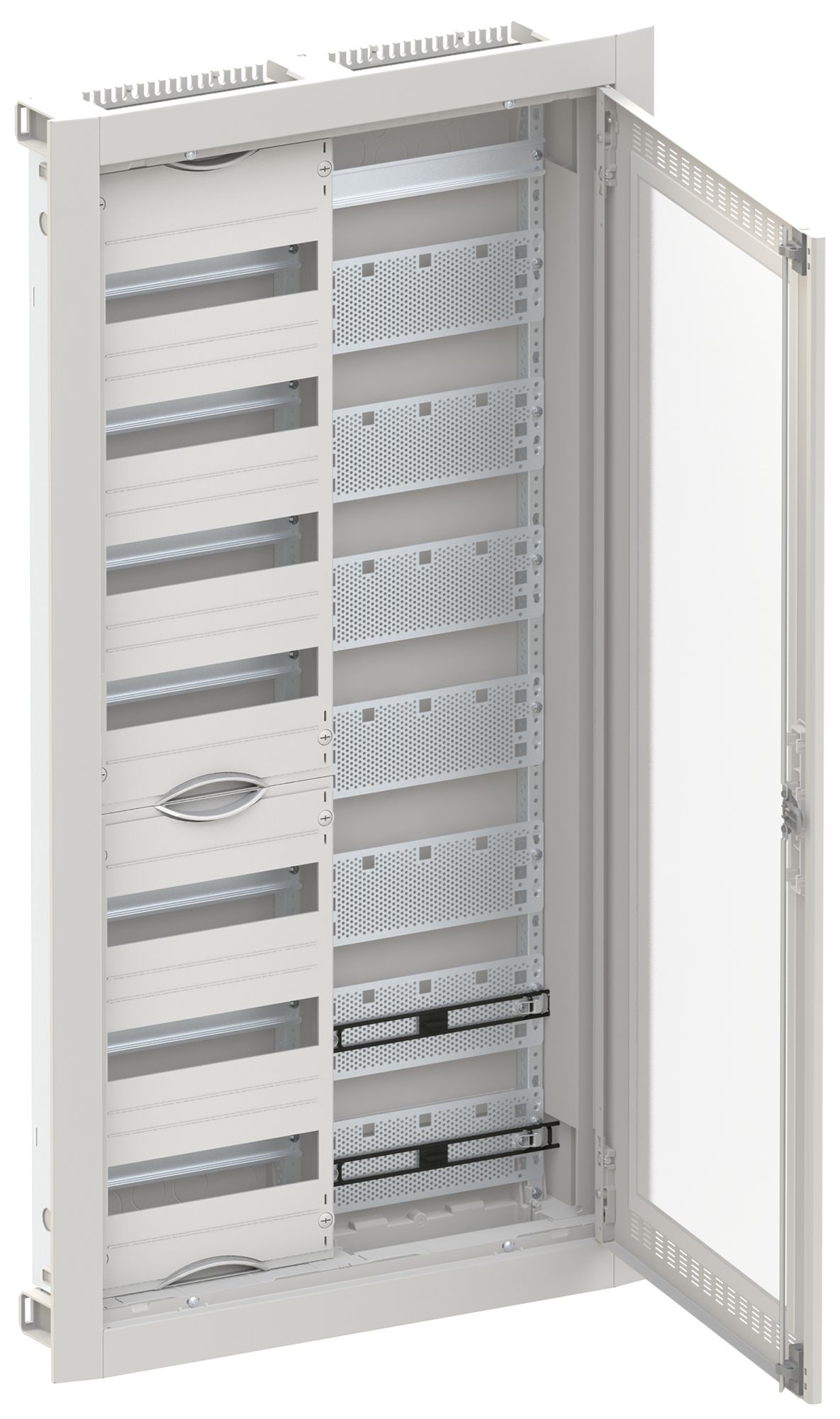Distributeur ENC ABB ComfortLine 7 rangées 84UM avec porte WiFi 615×1164×125mm