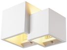 Applique SLV PLASTRA CUBES QT14 G9 2×7.5W VAR 197×115×115mm blanc