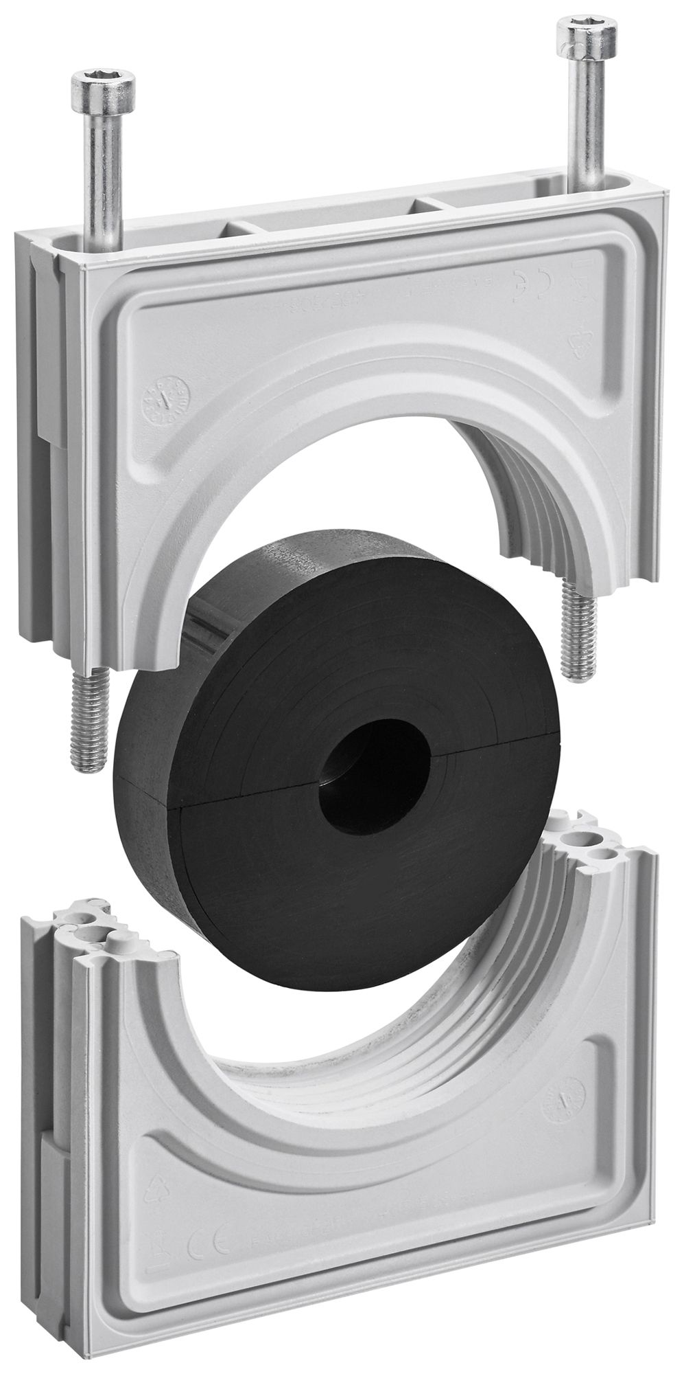 Flansch Hager HAK 102×135×28mm Kunststoff 20…68mm