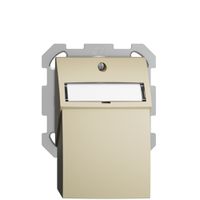 Kit montaggio ENC EDIZIOdue, con cappa di uscita dritta, per 2×RJ45, vanille