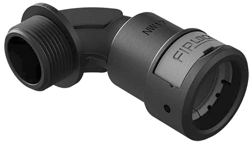 Verbinder 90° Plica FIPLOCK Nennweite 36 P36-13 schwarz