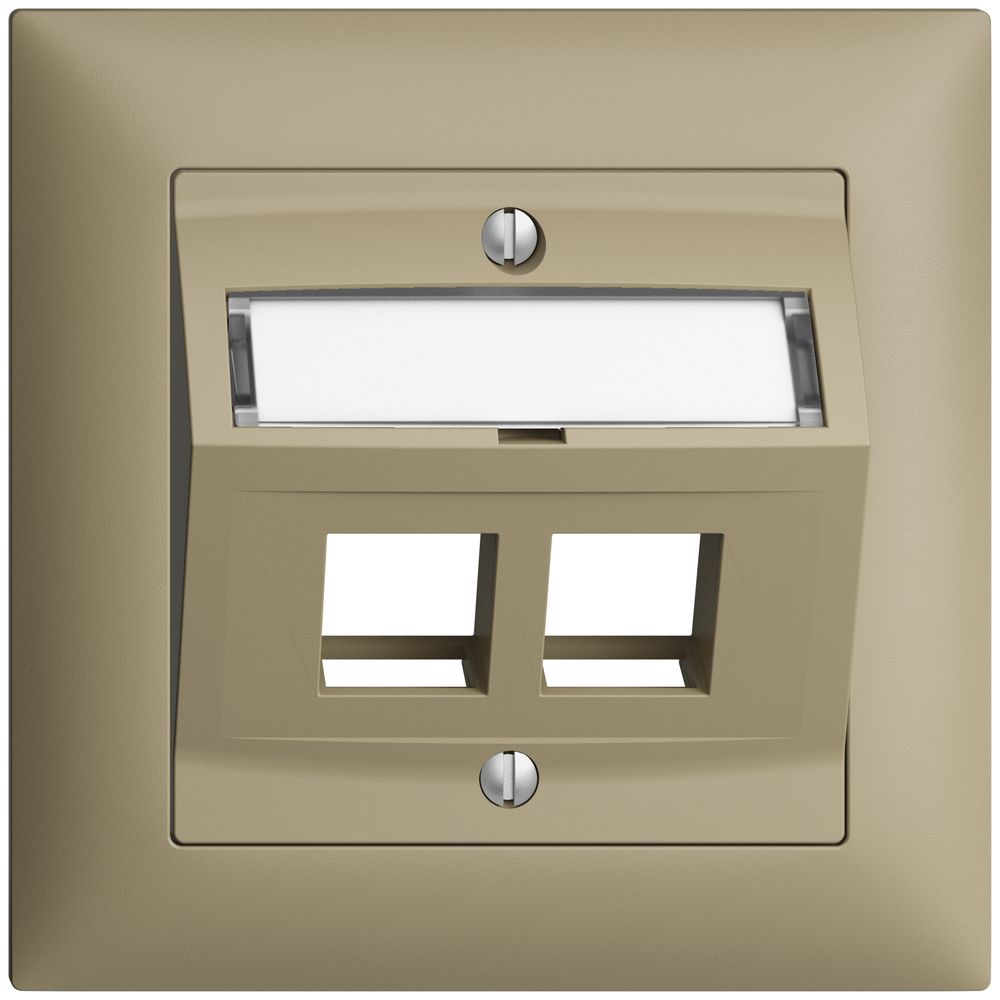 Kit de montage ENC Edue FMI, avec capot de sortie oblique, pour 2×Keystone, sand