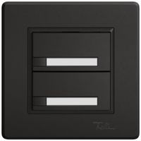 Pulsante universale INC EDIZIO.liv UNI SNAPFIX® s.LED 2× com.1T targ.ne