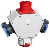 Kreuzverteiler DEM DB34230 2×T23 1×16A Stecker 16A