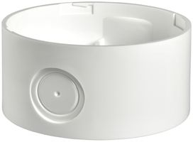 Sockel Hugentobler DEEP 1224 tief für XLF RGB/SIR-E LED S/M, weiss Ø92×46mm