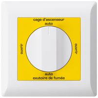 UP-Drehschalter kallysto.line für Rauchabzug Text französisch weiss