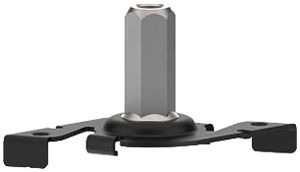 Crampon de fixation Sylvania OneTrack M6 acier 49×34×31mm blanc