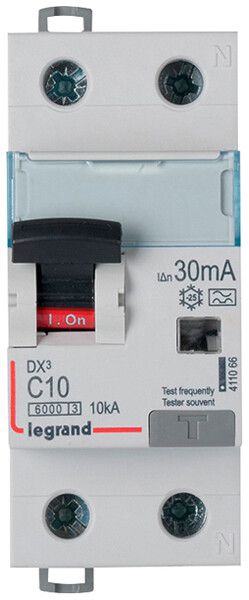 Fehlerstrom-/Leitungsschutzschalter Legrand C 2L 13A 6000A 30mA Typ A