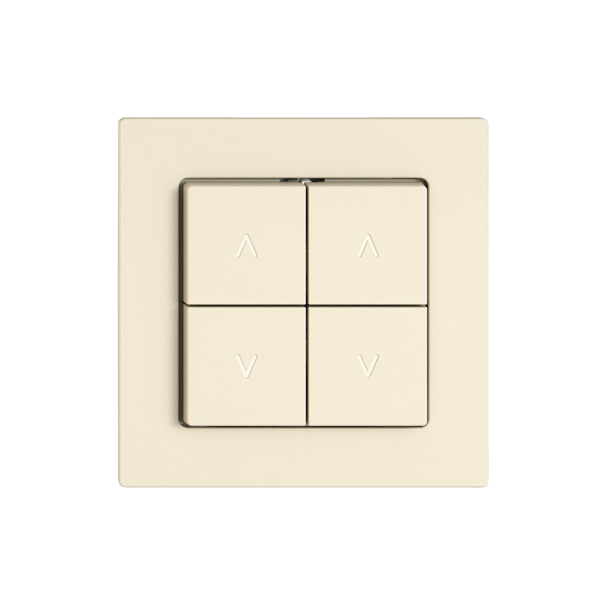 Storentaster EDIZIO.liv SNAPFIX® 10A 250V 4 Tasten 2 Kanäle cr