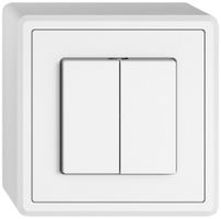 AP-Drucktaster EDIZIO.liv SNAPFIX® 2×AR/1P ws