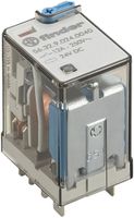 Relè di potenza Finder 56 2C 12A/24VDC AgNi tasto prova/LED/indicatore