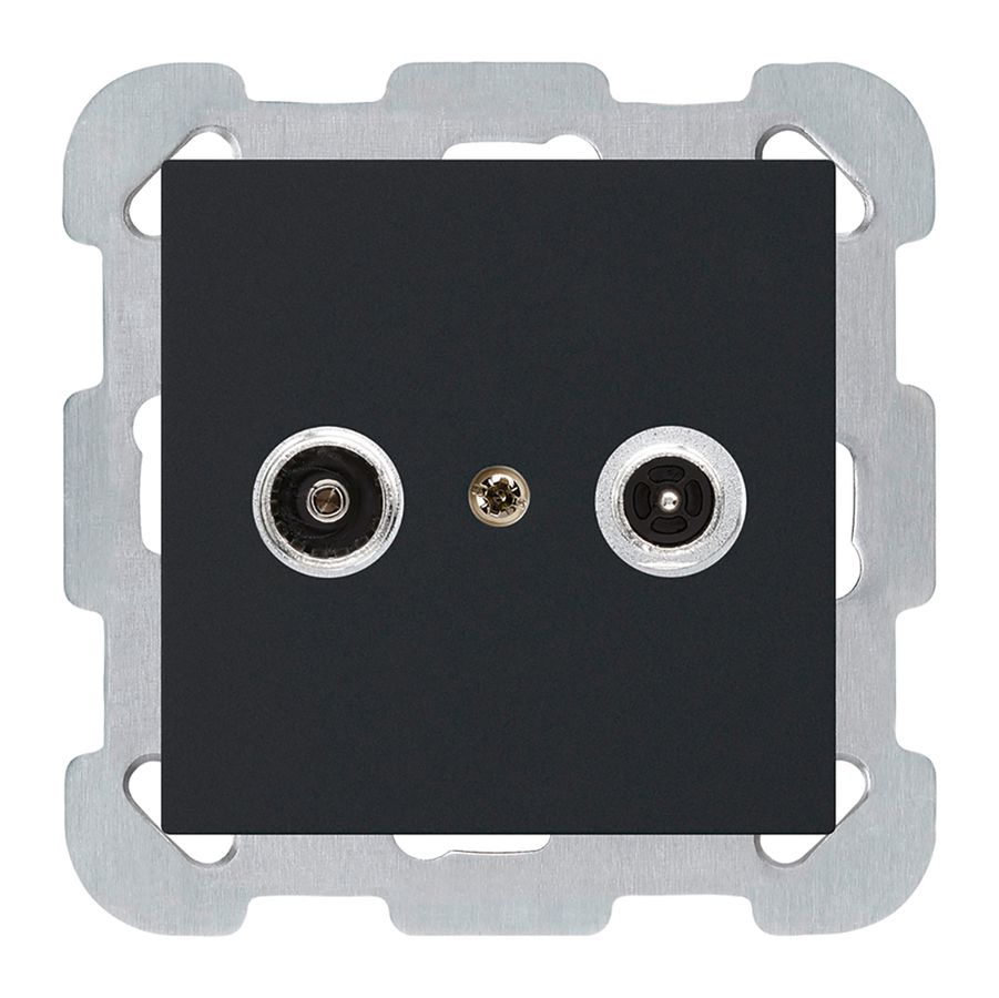 Prise antenne ENC kallysto R/TV montage B 14dB 2GHz noir