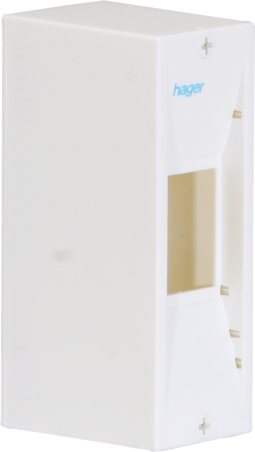 Coffret de distribution AP Hager mini gamma 1 rangée 2UM IP30 55×160×82mm