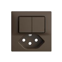 Frontset EDIZIOdue coffee 60×60mm T13