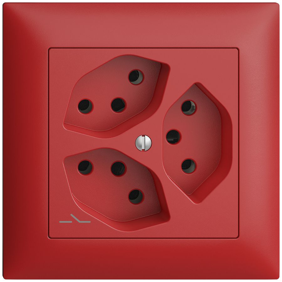 Prise ENC EDIZIOdue 3×T13 berry 1×S