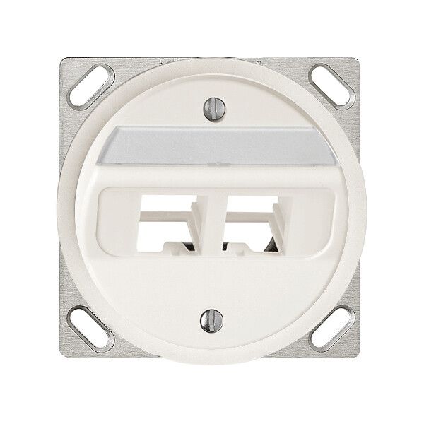 Kit de montage INC Keystone FH sortie oblique sans connect. blanc