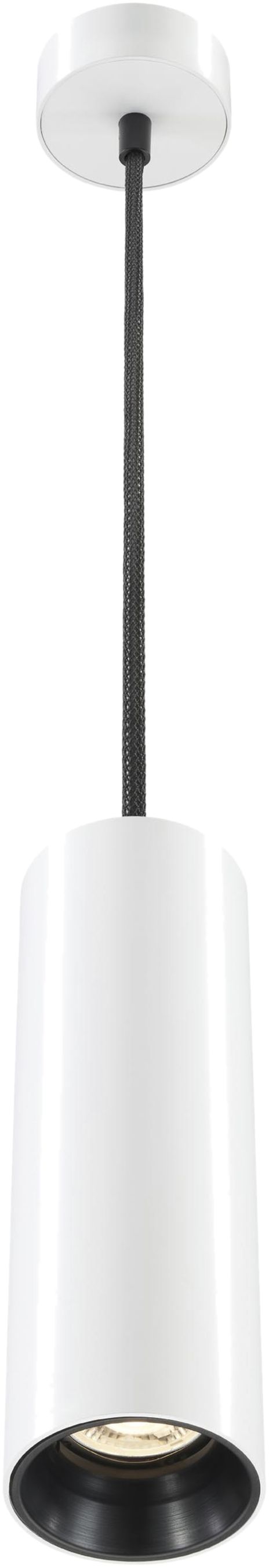 Luminaire suspendu LED TubiXx 14W, 930, 1243lm, Ø80×250mm, blanc/noir