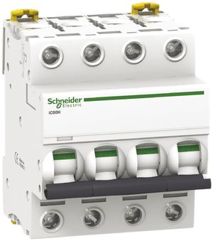 Disjoncteur Schneider Electric iC60N 4P 20A D 6kA