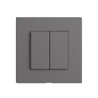 Bedienaufsatz zu Druckschalter 2K/2T Edue Wiser dunkelgrau