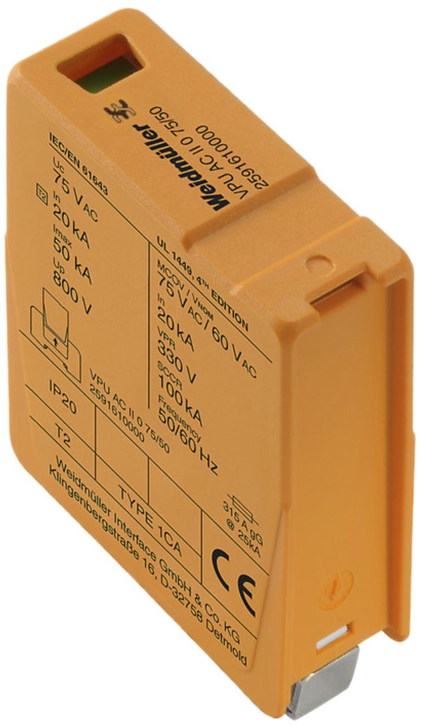 Ersatzableiter Weidmüller VPU AC II 0 75/50