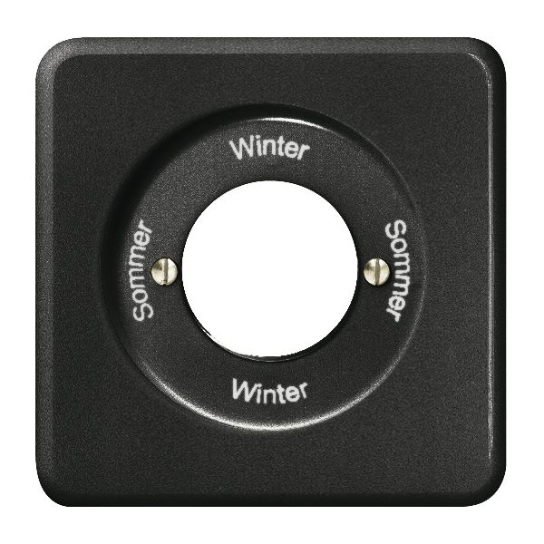 Kit front.Sommer-Winter-Sommer -Winter pour interr.rot.à clé noir